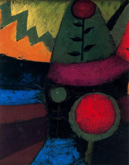 Wikioo.org - The Encyclopedia of Fine Arts - Painting, Artwork by Paul Klee - Three Flowers