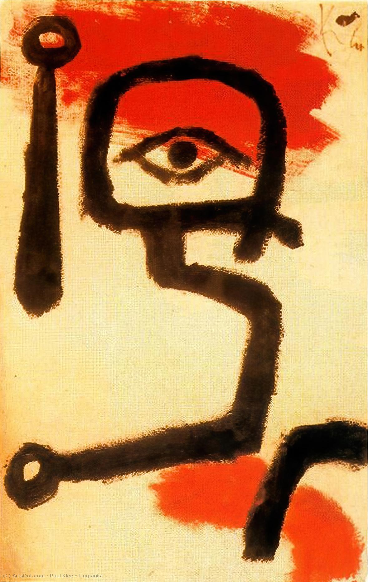 Wikioo.org - สารานุกรมวิจิตรศิลป์ - จิตรกรรม Paul Klee - Timpanist