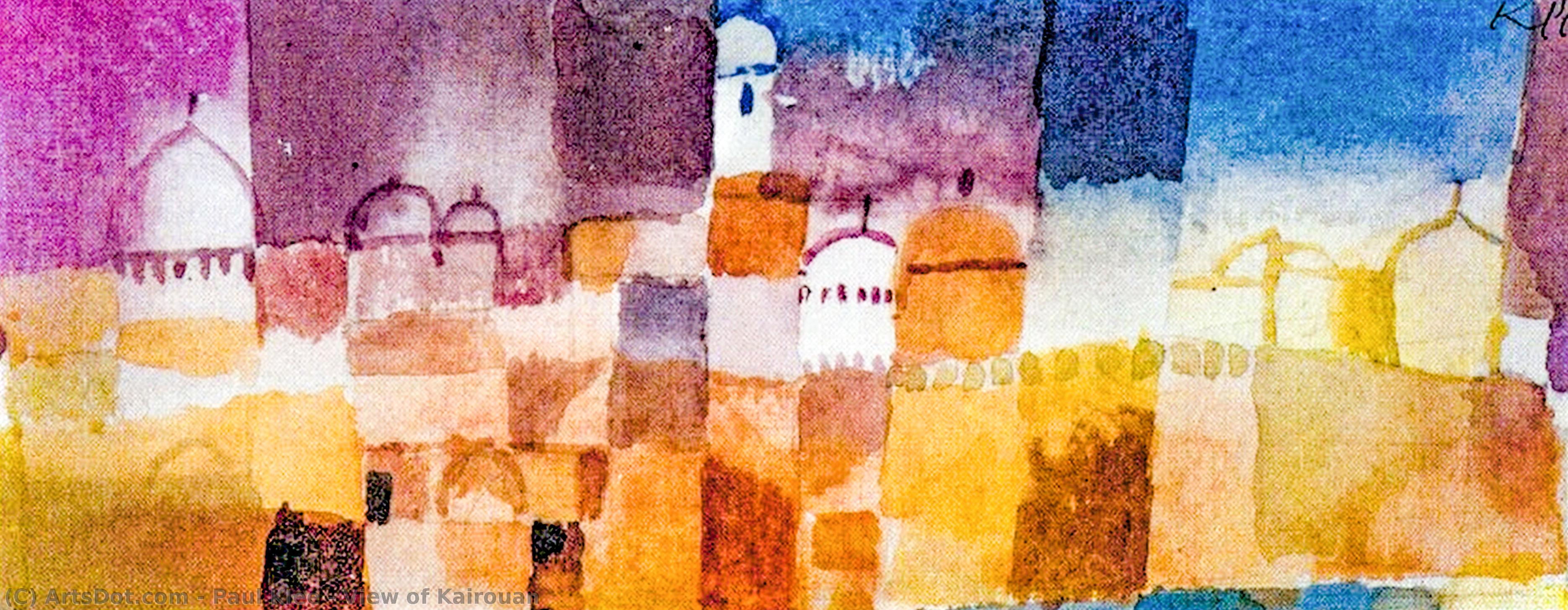 Wikioo.org - The Encyclopedia of Fine Arts - Painting, Artwork by Paul Klee - View of Kairouan