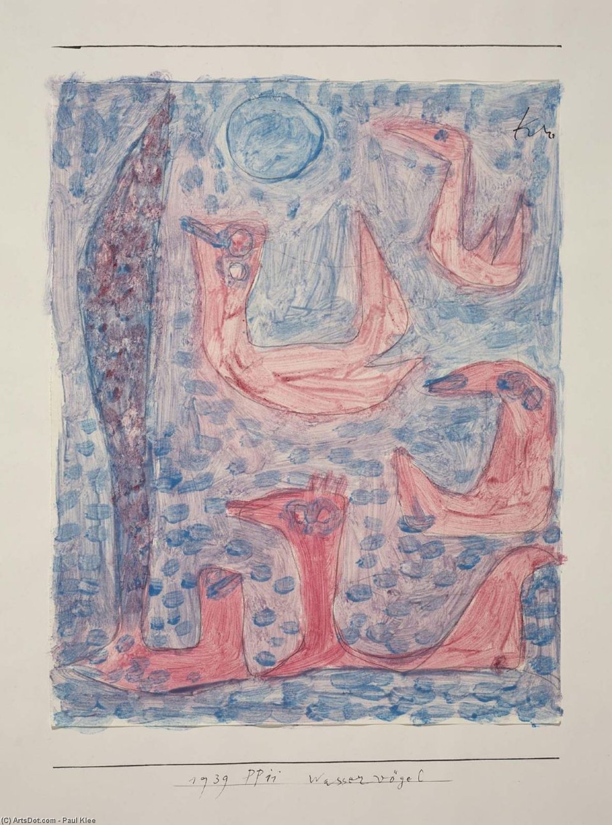 Wikioo.org - The Encyclopedia of Fine Arts - Painting, Artwork by Paul Klee - Waterbirds