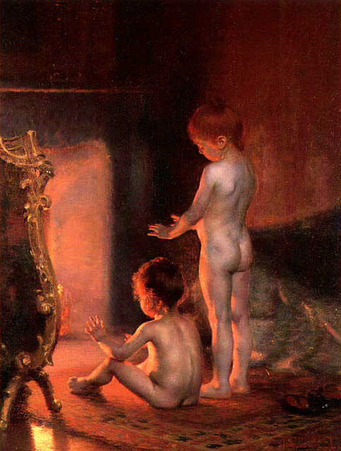 WikiOO.org - Encyclopedia of Fine Arts - Festés, Grafika Paul Peel - After bath
