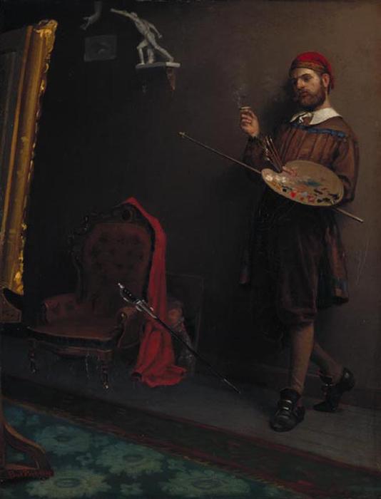 WikiOO.org - Encyclopedia of Fine Arts - Lukisan, Artwork Paul Peel - The Painter