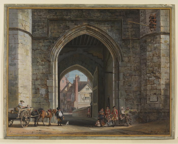 Wikioo.org – L'Enciclopedia delle Belle Arti - Pittura, Opere di Paul Sandby - Enrico VIII Gateway, Castello di Windsor