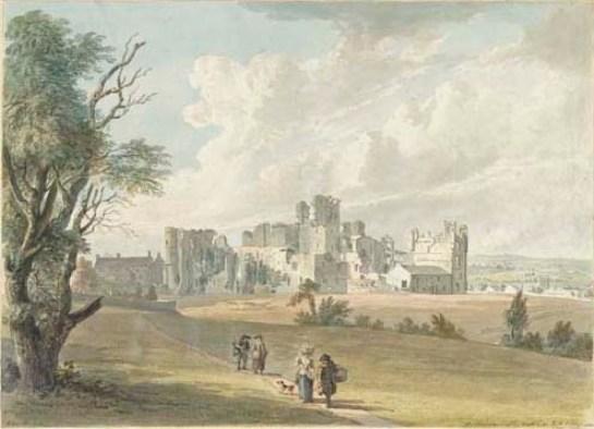 Wikioo.org - The Encyclopedia of Fine Arts - Painting, Artwork by Paul Sandby - Middleham Castle, Yorkshire