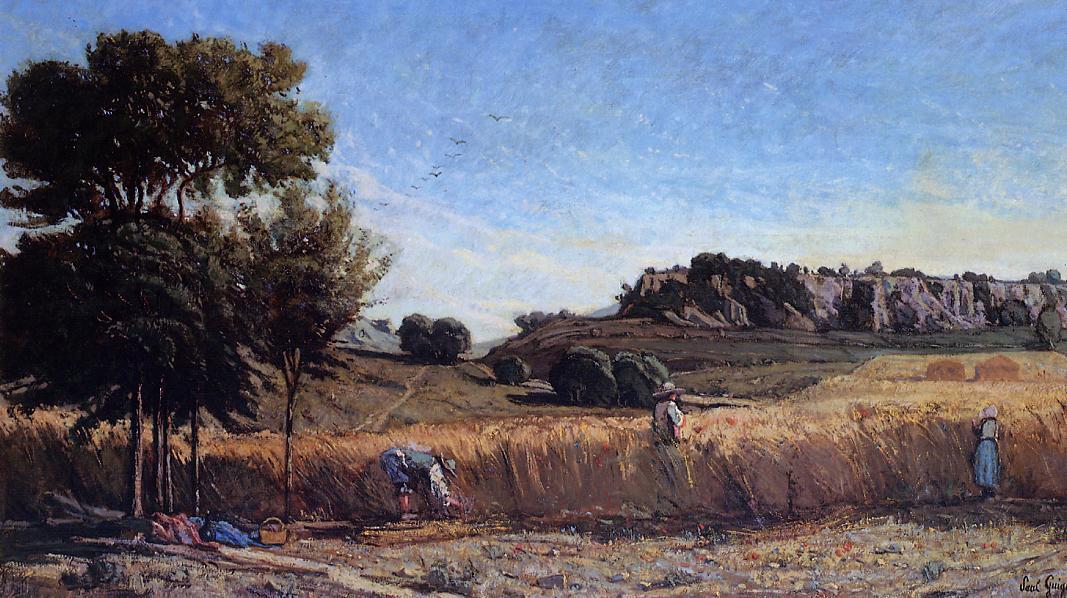 Wikioo.org - The Encyclopedia of Fine Arts - Painting, Artwork by Paul Camille Guigou - Field of Wheat