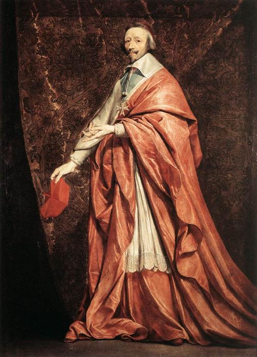 Wikioo.org - The Encyclopedia of Fine Arts - Painting, Artwork by Philippe De Champaigne - Cardinal Richelieu 1