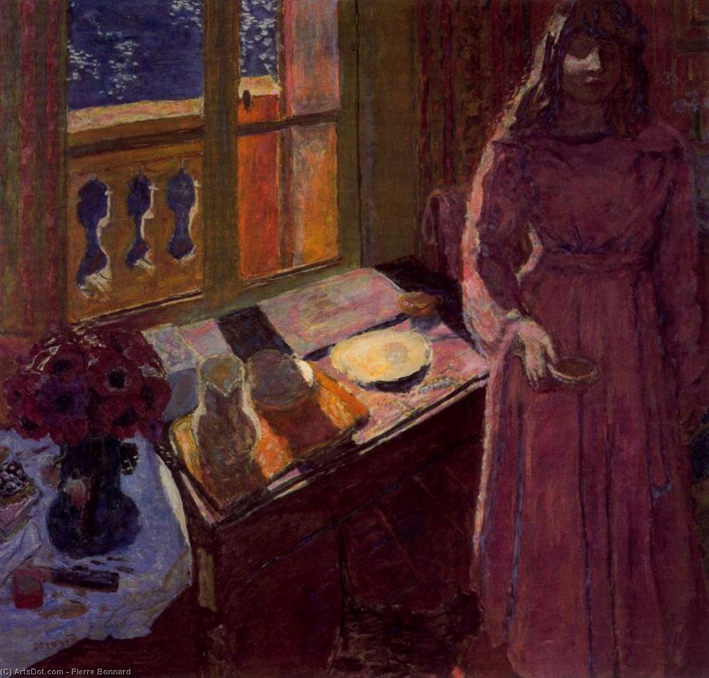Wikioo.org - The Encyclopedia of Fine Arts - Painting, Artwork by Pierre Bonnard - Bowl of Milk