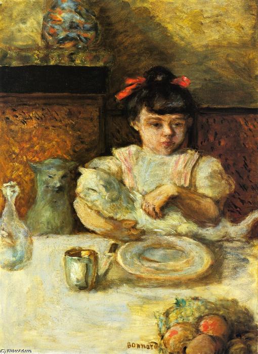Wikioo.org – L'Enciclopedia delle Belle Arti - Pittura, Opere di Pierre Bonnard - bambino e gatti