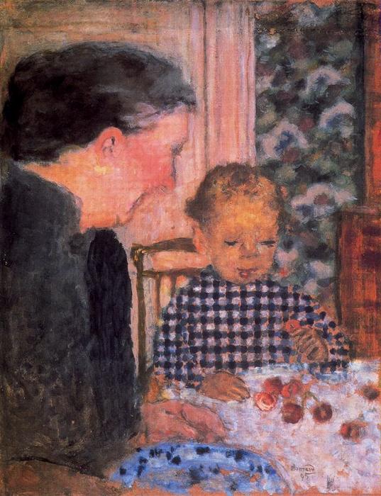 Wikioo.org - The Encyclopedia of Fine Arts - Painting, Artwork by Pierre Bonnard - Children eating cherries