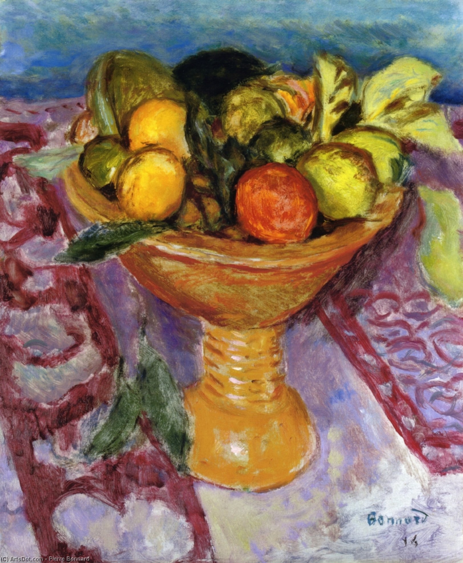 Wikioo.org - The Encyclopedia of Fine Arts - Painting, Artwork by Pierre Bonnard - Fruit Bowl