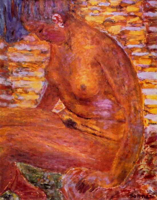 WikiOO.org - Encyclopedia of Fine Arts - Målning, konstverk Pierre Bonnard - Gloomy nude