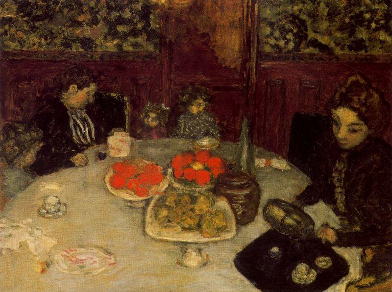 WikiOO.org - Encyclopedia of Fine Arts - Maleri, Artwork Pierre Bonnard - Lunch