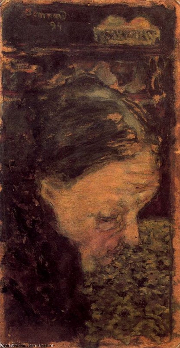 WikiOO.org - Encyclopedia of Fine Arts - Maleri, Artwork Pierre Bonnard - My Grandmother