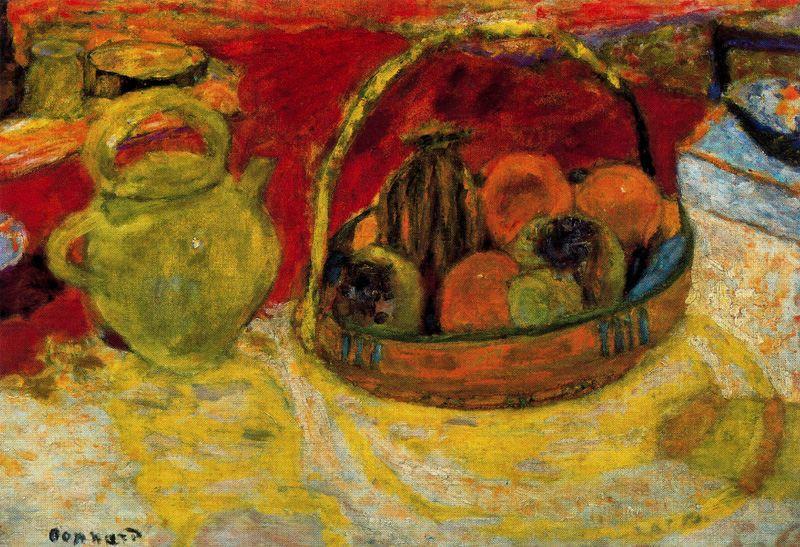 Wikioo.org – L'Encyclopédie des Beaux Arts - Peinture, Oeuvre de Pierre Bonnard - rouge et jaune nature morte