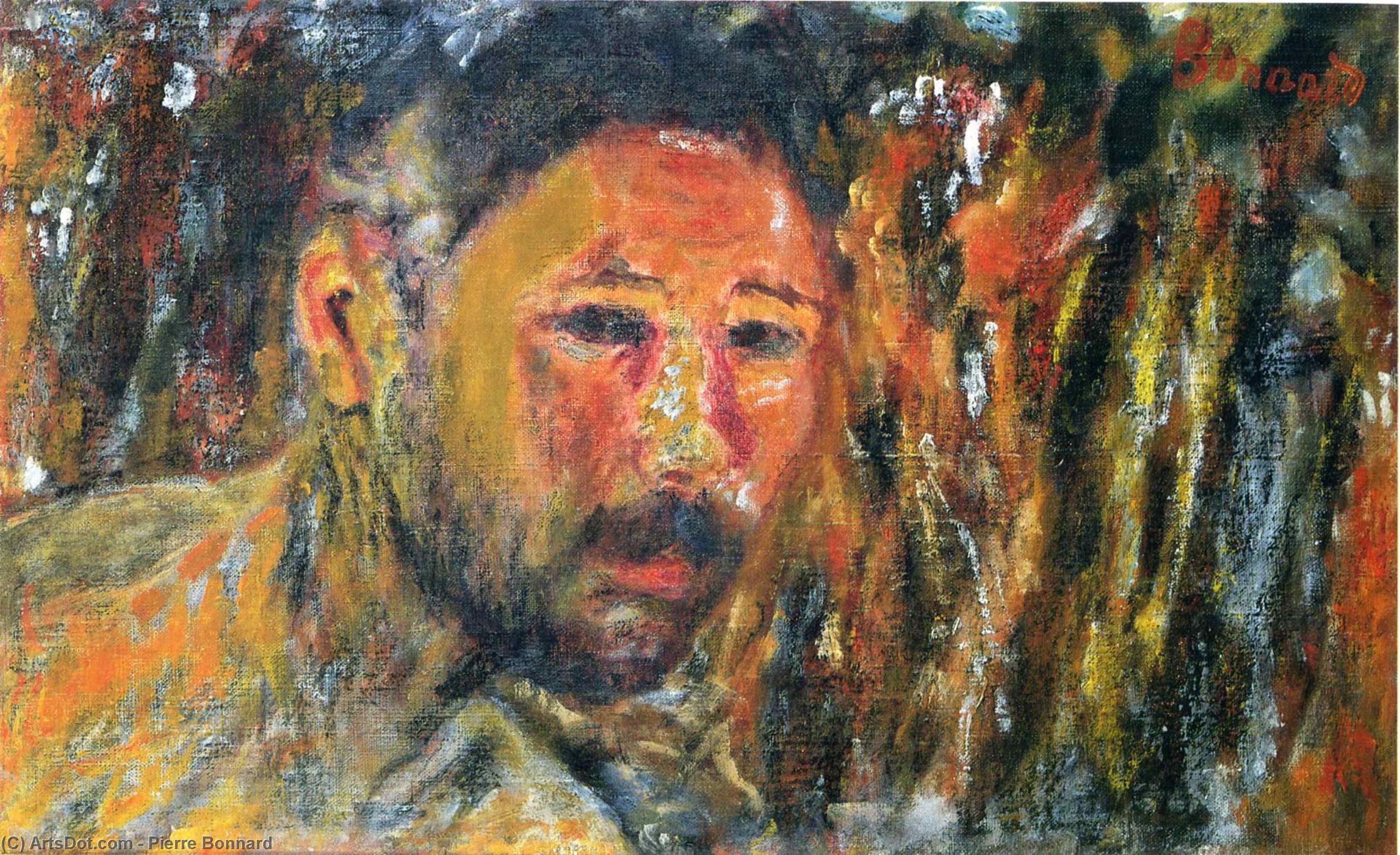 Wikioo.org - The Encyclopedia of Fine Arts - Painting, Artwork by Pierre Bonnard - Self Portrait with a Beard