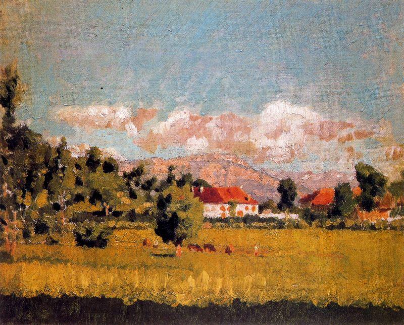 Wikioo.org - The Encyclopedia of Fine Arts - Painting, Artwork by Pierre Bonnard - Small landscape of Dauphine