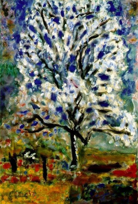 WikiOO.org - Encyclopedia of Fine Arts - Maleri, Artwork Pierre Bonnard - The Almond in Blossom