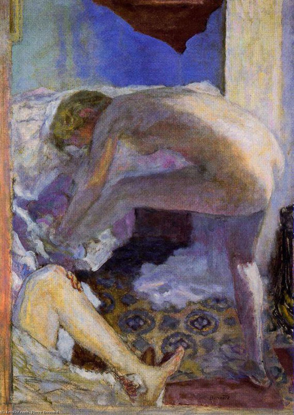 Wikioo.org – L'Enciclopedia delle Belle Arti - Pittura, Opere di Pierre Bonnard - il grande blu nudo