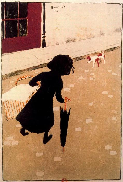Wikoo.org - موسوعة الفنون الجميلة - اللوحة، العمل الفني Pierre Bonnard - The Little Laundress