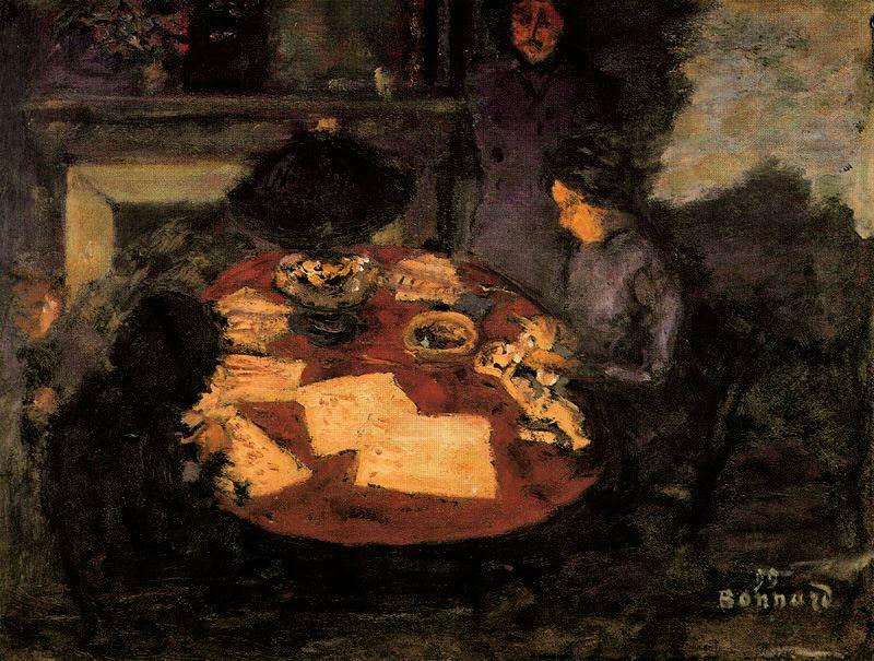 Wikioo.org – L'Enciclopedia delle Belle Arti - Pittura, Opere di Pierre Bonnard - Sotto la luce della lampada