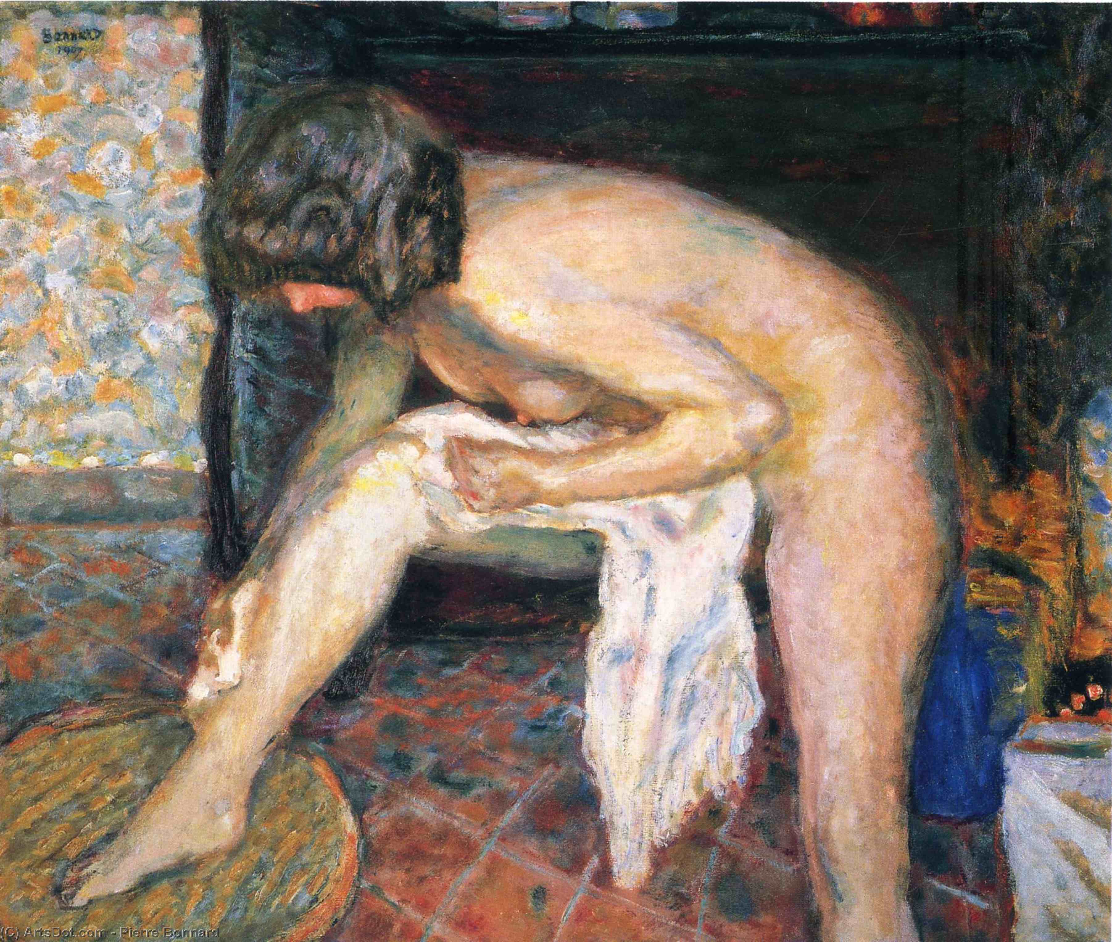 WikiOO.org - Encyclopedia of Fine Arts - Maleri, Artwork Pierre Bonnard - Woman leaning