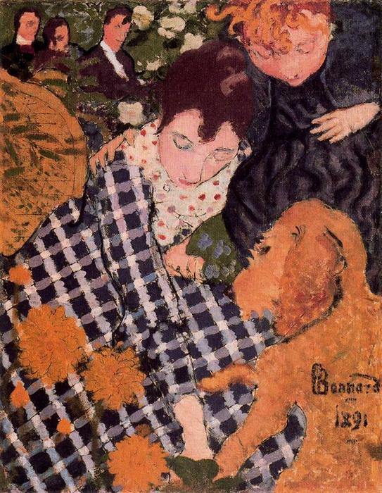 Wikioo.org - The Encyclopedia of Fine Arts - Painting, Artwork by Pierre Bonnard - Women with dog