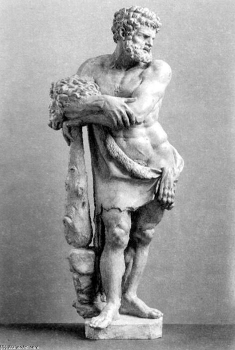 Wikioo.org - Encyklopedia Sztuk Pięknych - Malarstwo, Grafika Pierre Puget - Hercules Standing