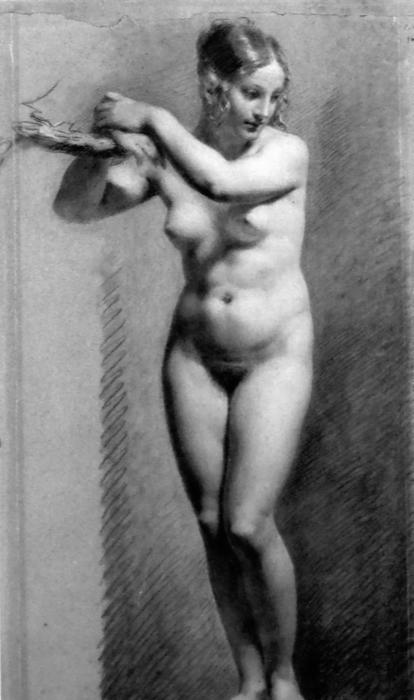 Wikioo.org - Bách khoa toàn thư về mỹ thuật - Vẽ tranh, Tác phẩm nghệ thuật Pierre-Paul Prud'hon - Female Nude Bound