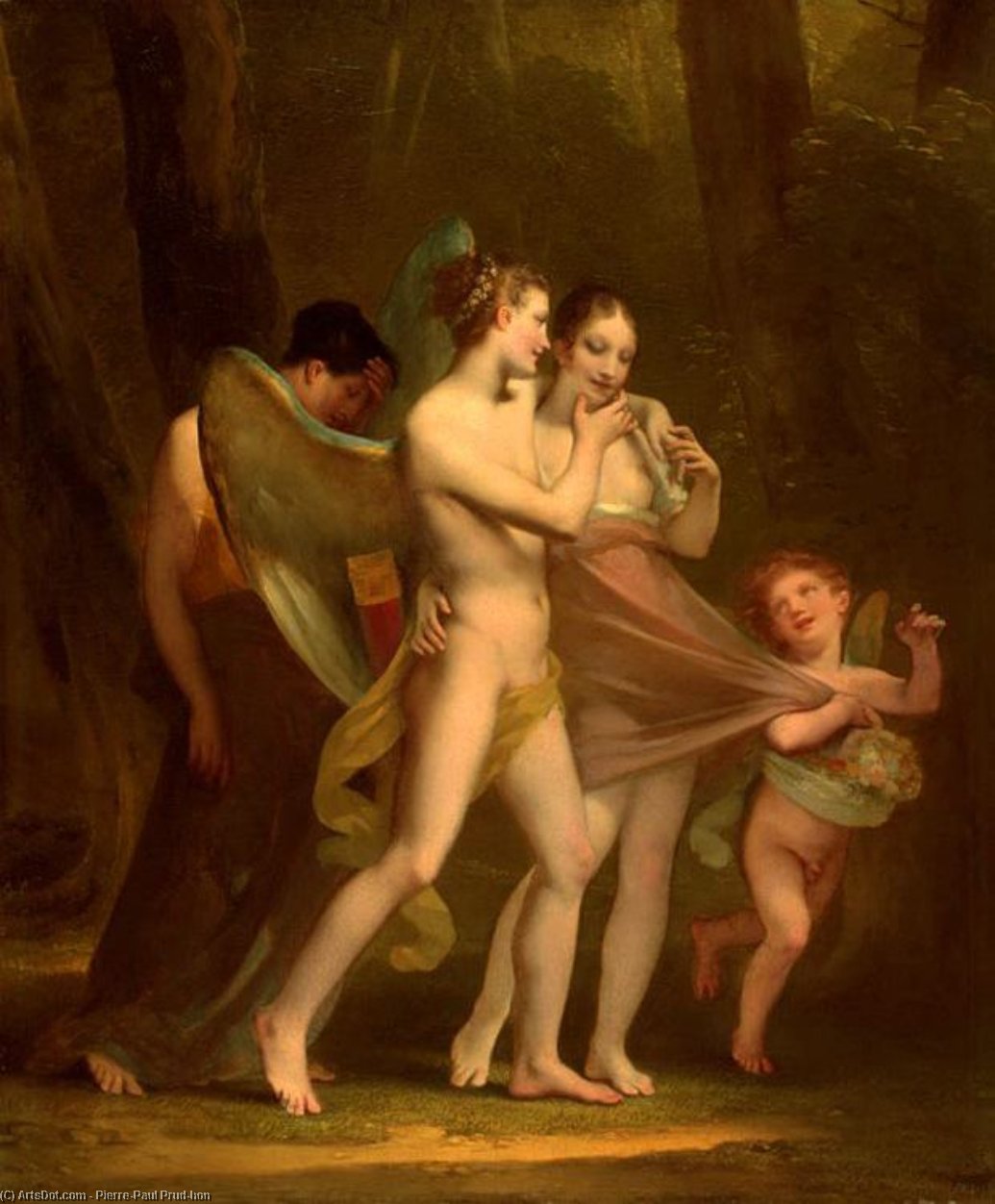 WikiOO.org - Encyclopedia of Fine Arts - Festés, Grafika Pierre-Paul Prud'hon - Love Seduces Innocence