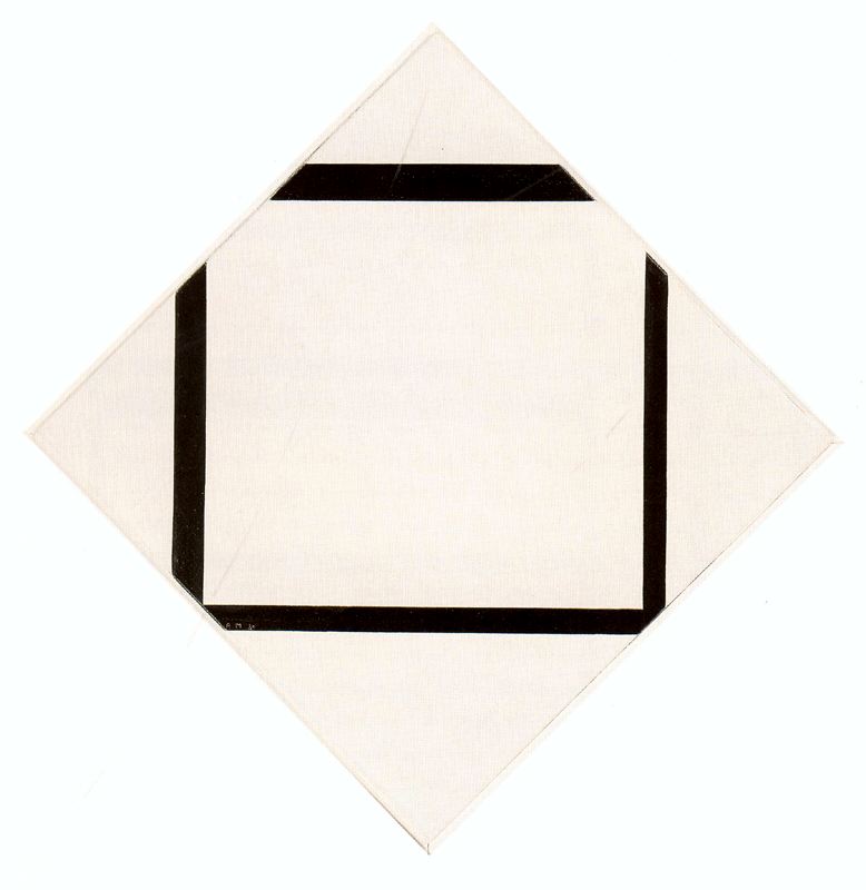 Wikioo.org - สารานุกรมวิจิตรศิลป์ - จิตรกรรม Piet Mondrian - Composition 1 A