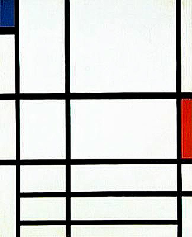 Wikioo.org – L'Enciclopedia delle Belle Arti - Pittura, Opere di Piet Mondrian - Composizione II