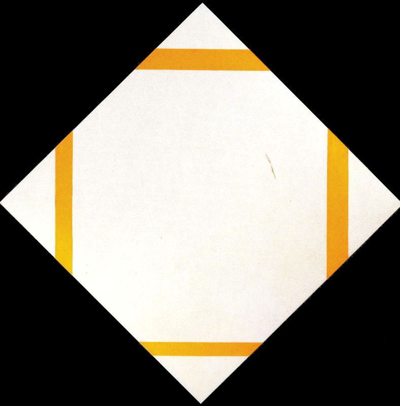 Wikioo.org – L'Enciclopedia delle Belle Arti - Pittura, Opere di Piet Mondrian - Composizione con linee gialle
