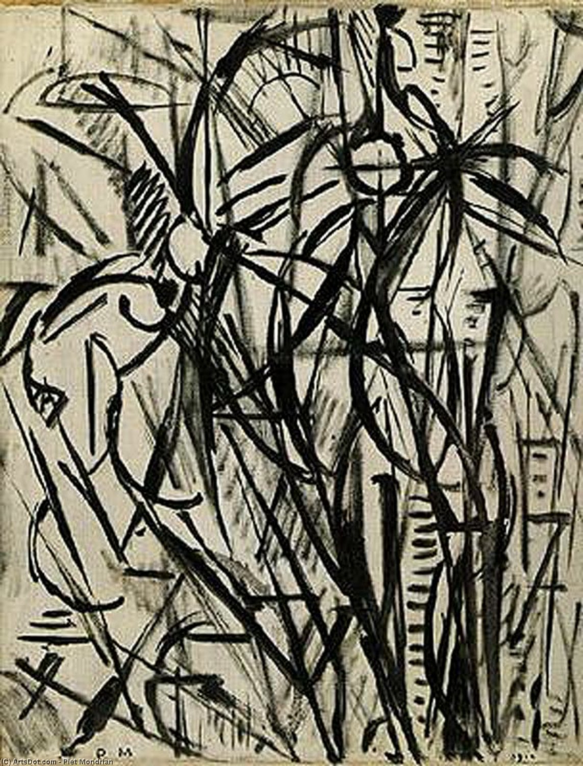 Wikioo.org - The Encyclopedia of Fine Arts - Painting, Artwork by Piet Mondrian - Eucaliptos