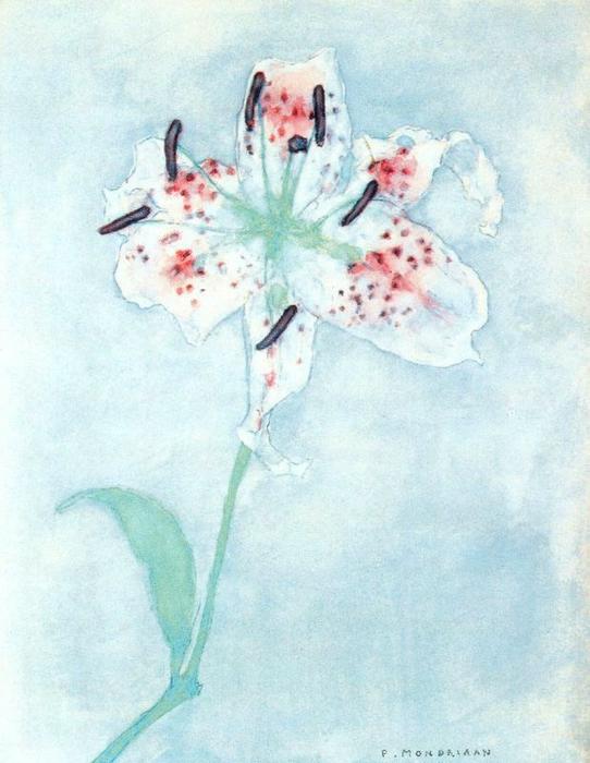 Wikioo.org - The Encyclopedia of Fine Arts - Painting, Artwork by Piet Mondrian - Lily, after