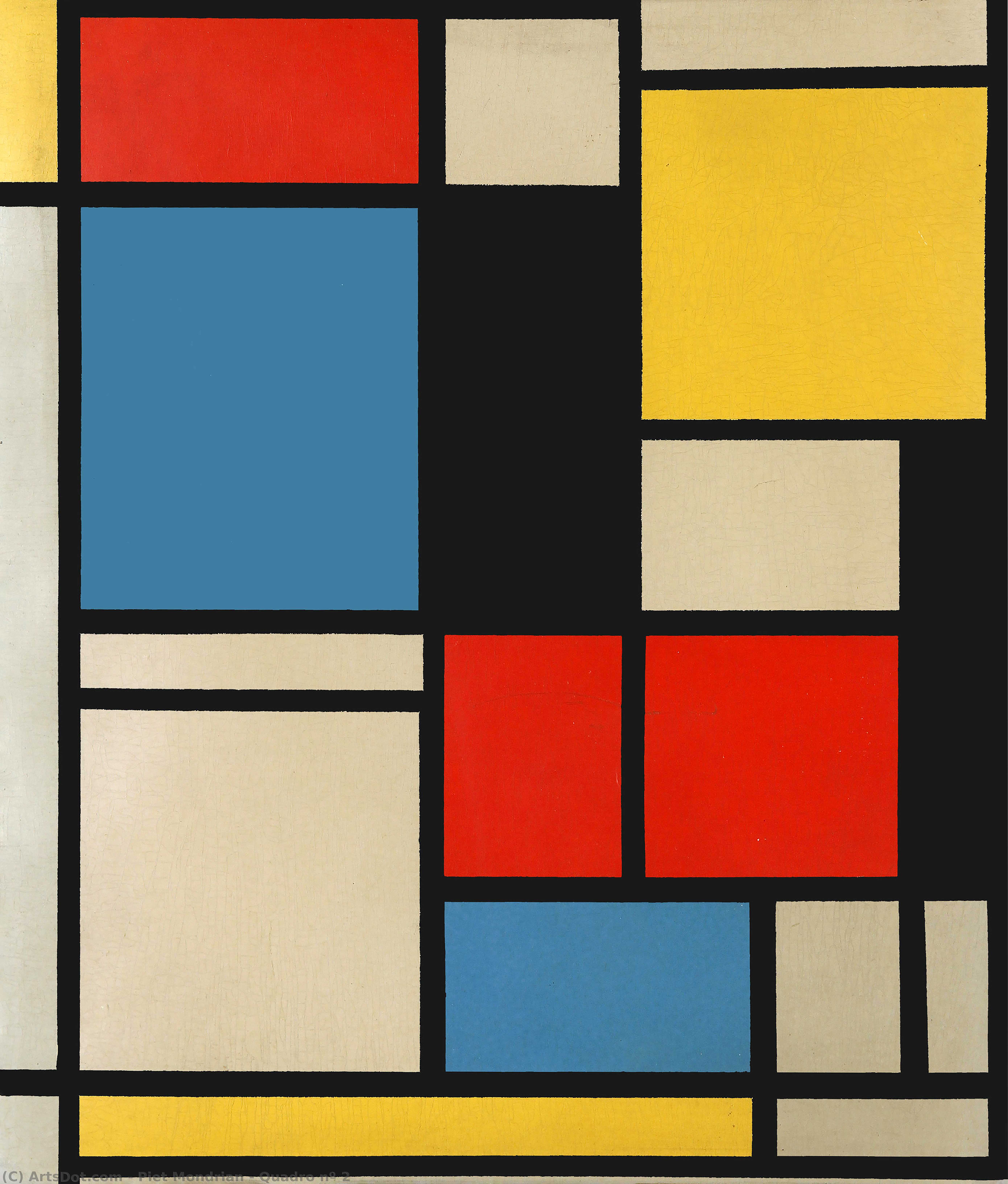 Wikioo.org – L'Enciclopedia delle Belle Arti - Pittura, Opere di Piet Mondrian - Quadro no 2