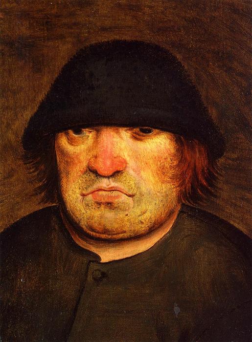 Wikoo.org - موسوعة الفنون الجميلة - اللوحة، العمل الفني Pieter Bruegel The Younger - Peasant's Head