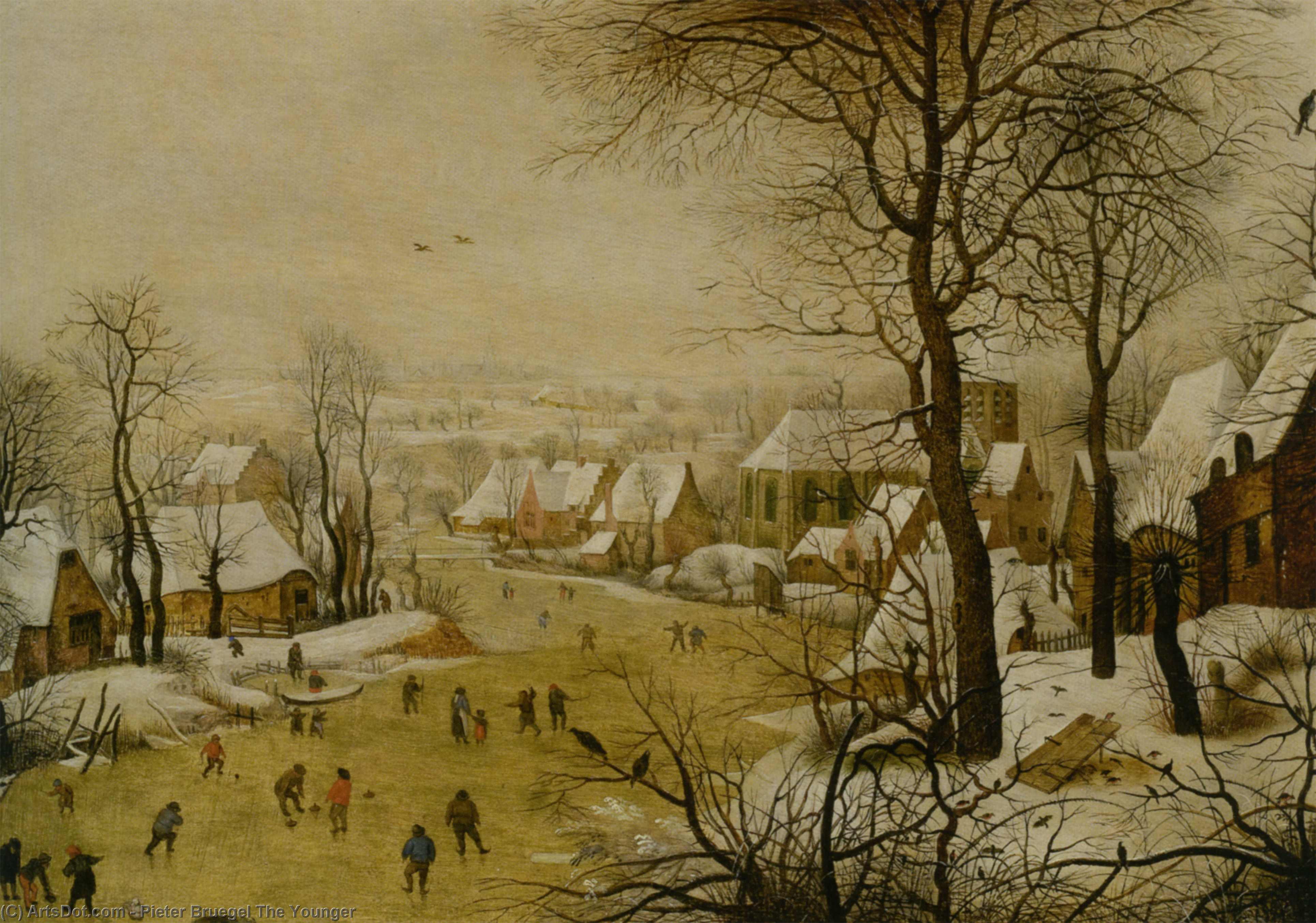 WikiOO.org - Enciklopedija likovnih umjetnosti - Slikarstvo, umjetnička djela Pieter Bruegel The Younger - The Bird Trap