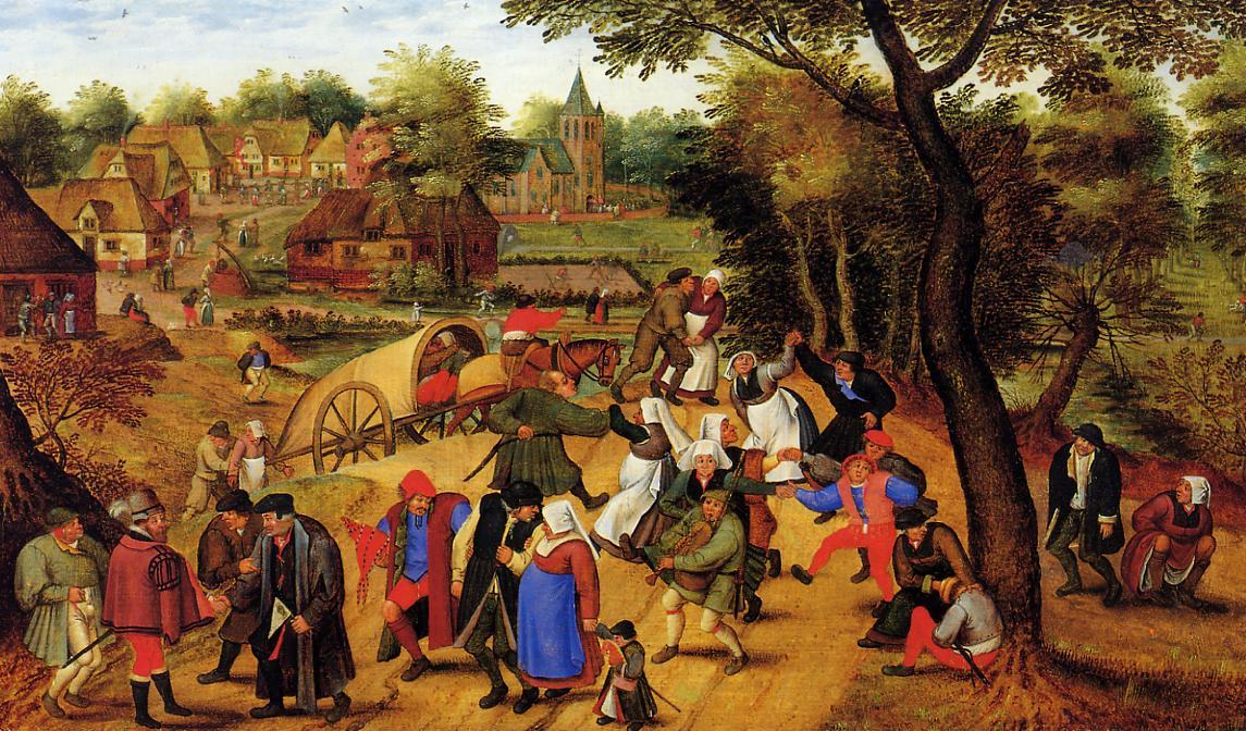 WikiOO.org - Encyclopedia of Fine Arts - Maľba, Artwork Pieter Bruegel The Younger - The Return of the Fair