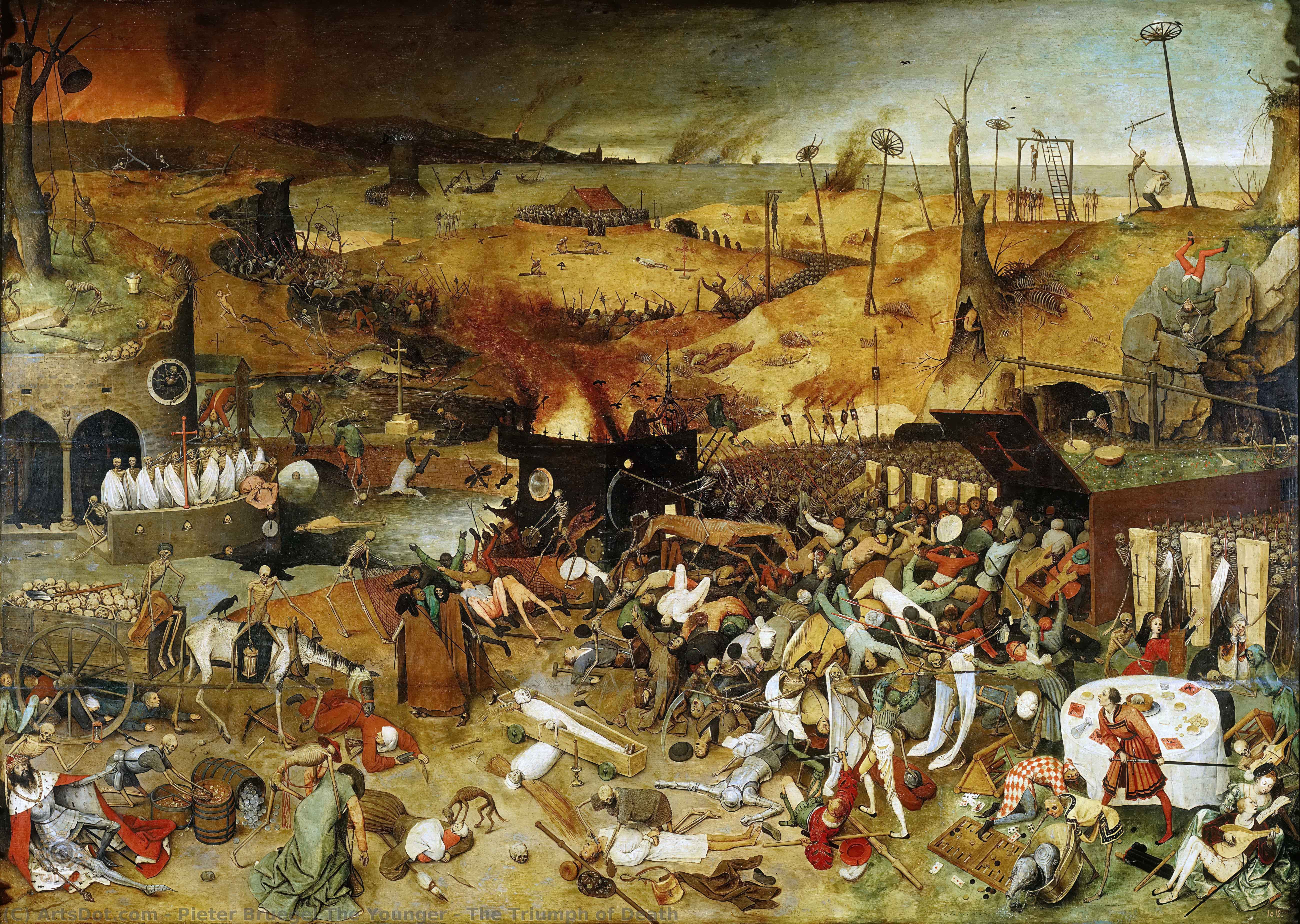 Wikioo.org – L'Enciclopedia delle Belle Arti - Pittura, Opere di Pieter Bruegel The Younger - il trionfo della morte