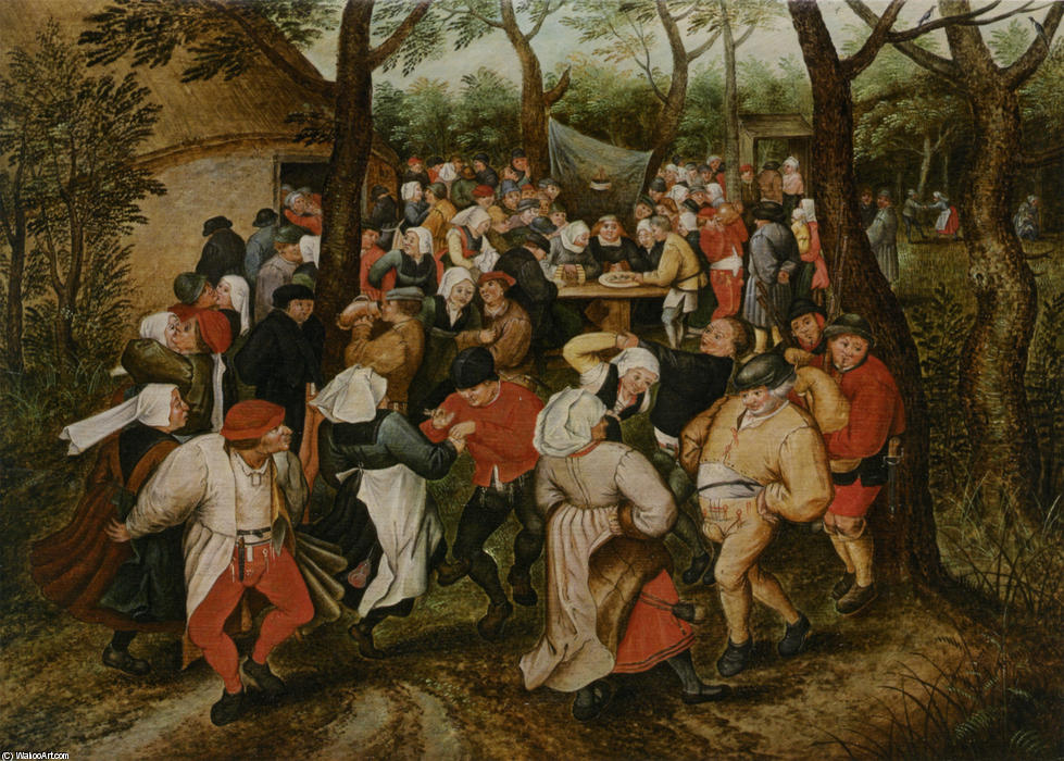 Wikioo.org - The Encyclopedia of Fine Arts - Painting, Artwork by Pieter Bruegel The Younger - The Wedding Dance