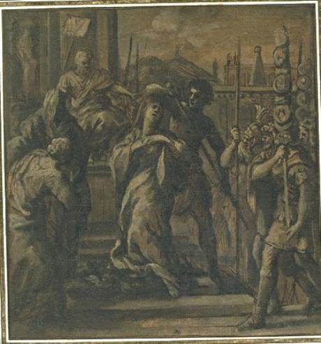 WikiOO.org - Encyclopedia of Fine Arts - Målning, konstverk Pietro Da Cortona - Martyrdom of St. Agnes