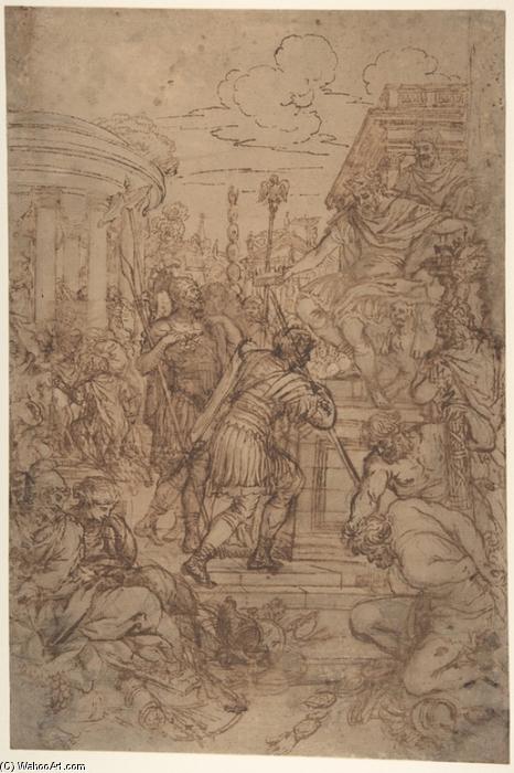 WikiOO.org - Encyclopedia of Fine Arts - Schilderen, Artwork Pietro Da Cortona - Study for the Age of Bronze