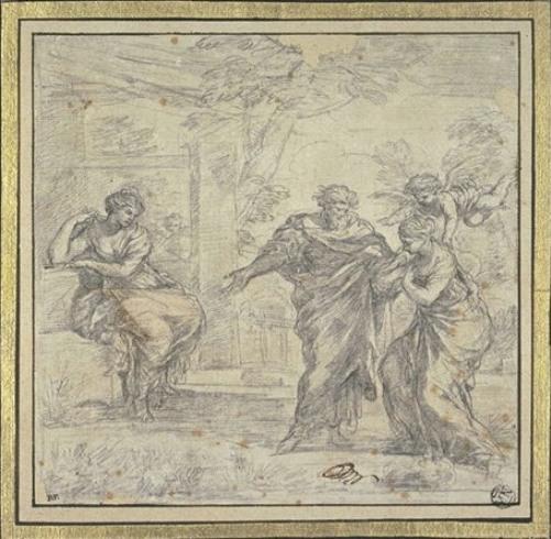 WikiOO.org - Encyclopedia of Fine Arts - Maalaus, taideteos Pietro Da Cortona - The return of Hagar 1
