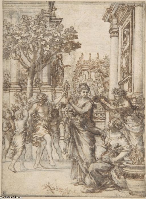 Wikioo.org - The Encyclopedia of Fine Arts - Painting, Artwork by Pietro Da Cortona - The Triumph of Nature Over Art