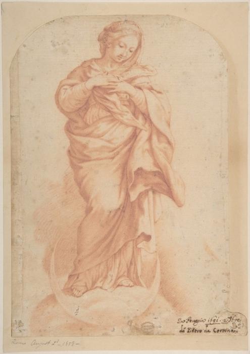 Wikioo.org - สารานุกรมวิจิตรศิลป์ - จิตรกรรม Pietro Da Cortona - The Virgin Immaculate