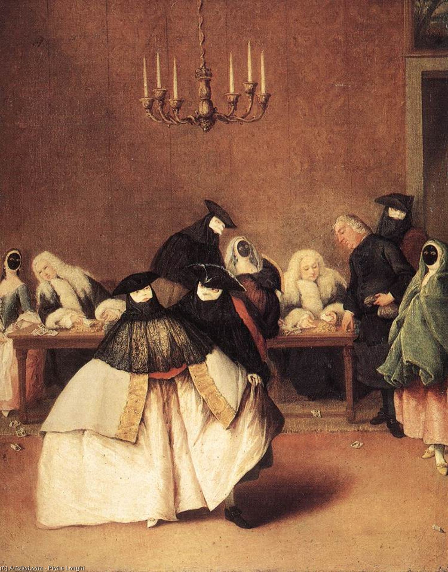 Wikioo.org - The Encyclopedia of Fine Arts - Painting, Artwork by Pietro Longhi - The lobby