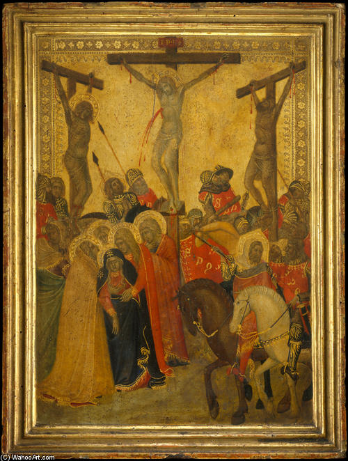 Wikioo.org - The Encyclopedia of Fine Arts - Painting, Artwork by Pietro Lorenzetti - The Crucifixion
