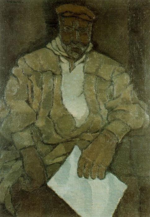 WikiOO.org - Encyclopedia of Fine Arts - Målning, konstverk Rafael Barradas - Portrait of Correo