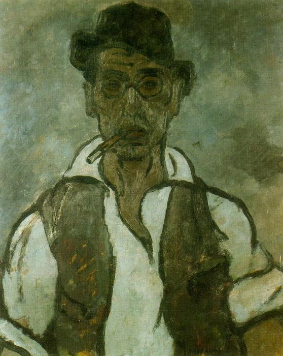 WikiOO.org - Encyclopedia of Fine Arts - Maleri, Artwork Rafael Barradas - Self-portrait