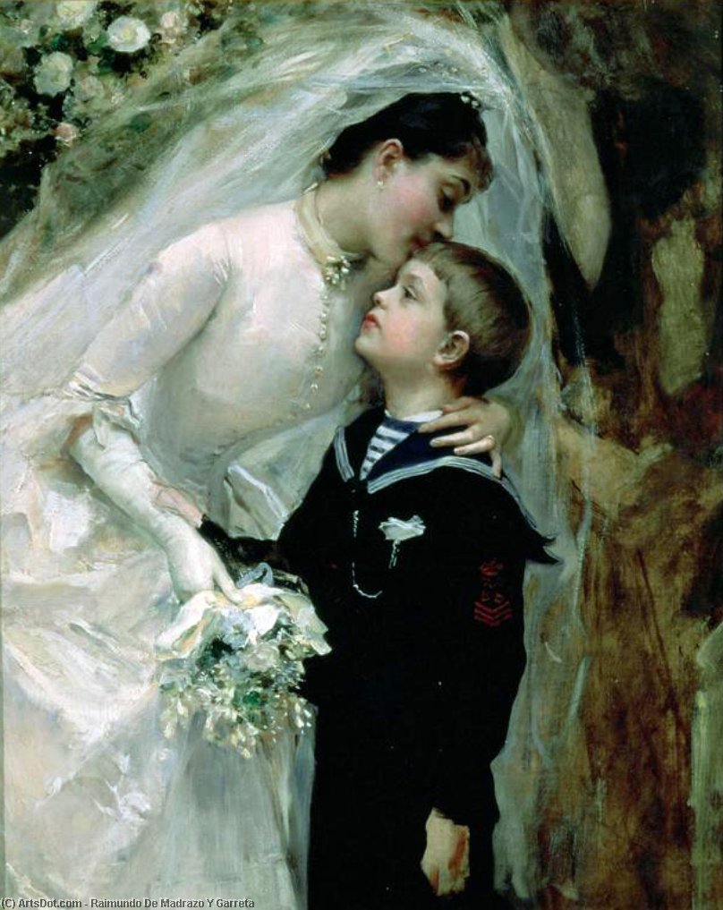 WikiOO.org - Encyclopedia of Fine Arts - Lukisan, Artwork Raimundo De Madrazo Y Garreta - the wedding